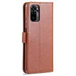 AZNS Wallet Stand Leather Protective Shell for Xiaomi Poco M5s 4G / Redmi Note 10 4G / Note 10S 4G