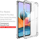 IMAK Full Body Rugged Soft TPU Cover Slim Shockproof Phone Bumper with Screen Protector for Xiaomi Redmi Note 10 Pro Max / Note 10 Pro 4G (Global) / Note 10 Pro 4G (India)