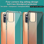 IMAK Full Body Rugged Soft TPU Cover Slim Shockproof Phone Bumper with Screen Protector for Xiaomi Redmi Note 10 Pro Max / Note 10 Pro 4G (Global) / Note 10 Pro 4G (India)