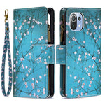 BF03 Zipper Wallet Design Leather Stand Phone Case with Pattern Printing for Xiaomi Mi 11 Lite 4G / 5G  / 11 Lite 5G NE