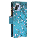 BF03 Zipper Wallet Design Leather Stand Phone Case with Pattern Printing for Xiaomi Mi 11 Lite 4G / 5G  / 11 Lite 5G NE