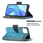 BF03 Zipper Wallet Design Leather Stand Phone Case with Pattern Printing for Xiaomi Mi 11 Lite 4G / 5G  / 11 Lite 5G NE