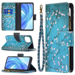 BF03 Zipper Wallet Design Leather Stand Phone Case with Pattern Printing for Xiaomi Mi 11 Lite 4G / 5G  / 11 Lite 5G NE