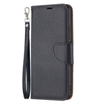 Litchi Texture Wallet Stand Leather Phone Case with Wrist Strap for Xiaomi Mi 11 Lite 4G / 5G /11 Lite 5G NE