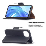Litchi Texture Wallet Stand Leather Phone Case with Wrist Strap for Xiaomi Mi 11 Lite 4G / 5G /11 Lite 5G NE