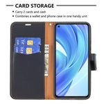 Litchi Texture Wallet Stand Leather Phone Case with Wrist Strap for Xiaomi Mi 11 Lite 4G / 5G /11 Lite 5G NE