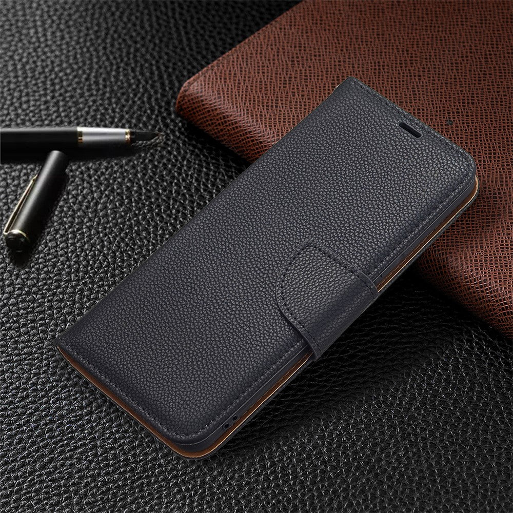 Litchi Texture Wallet Stand Leather Phone Case with Wrist Strap for Xiaomi Mi 11 Lite 4G / 5G /11 Lite 5G NE