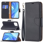 Litchi Texture Wallet Stand Leather Phone Case with Wrist Strap for Xiaomi Mi 11 Lite 4G / 5G /11 Lite 5G NE