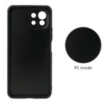 Full Body Scratch Resistant PU + TPU Ring-Shape Kickstand Protective Phone Cover for Xiaomi Mi 11 Lite 4G / 5G /11 Lite 5G NE