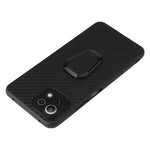Full Body Scratch Resistant PU + TPU Ring-Shape Kickstand Protective Phone Cover for Xiaomi Mi 11 Lite 4G / 5G /11 Lite 5G NE