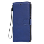 For Xiaomi Mi 11 Lite 4G / 5G  / 11 Lite 5G NE Case Solid Color Leather Mobile Cover Wallet Stand with Strap