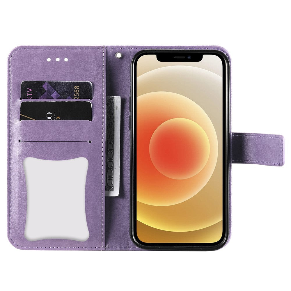 Plånboksfodral i PU-läder med tryck och blommönster och rem för Xiaomi Redmi Note 10 5G / Poco M3 Pro 5G