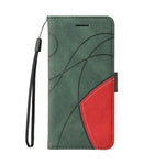 For Xiaomi Redmi Note 10 Pro 4G Leather Case Wallet Stand Color Splicing Phone Cover