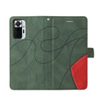 For Xiaomi Redmi Note 10 Pro 4G Leather Case Wallet Stand Color Splicing Phone Cover