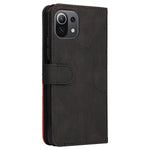 For Xiaomi Mi 11 Lite 4G / 5G  / 11 Lite 5G NE Leather Case Wallet Stand Color Splicing Phone Cover