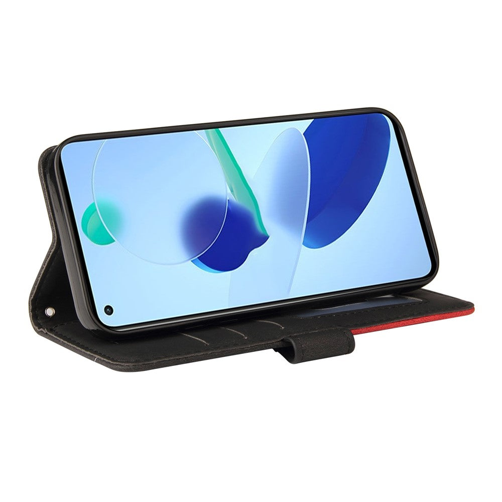 For Xiaomi Mi 11 Lite 4G / 5G  / 11 Lite 5G NE Leather Case Wallet Stand Color Splicing Phone Cover