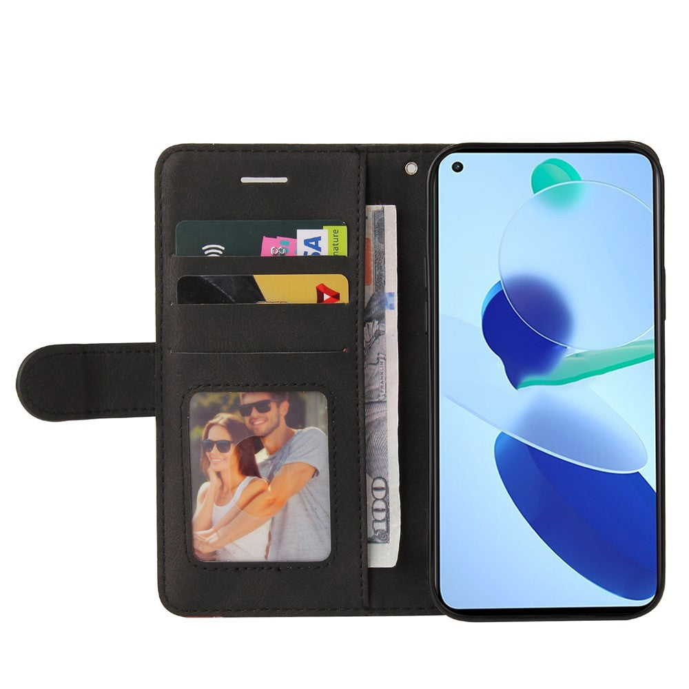 For Xiaomi Mi 11 Lite 4G / 5G  / 11 Lite 5G NE Leather Case Wallet Stand Color Splicing Phone Cover