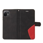For Xiaomi Mi 11 Lite 4G / 5G  / 11 Lite 5G NE Leather Case Wallet Stand Color Splicing Phone Cover