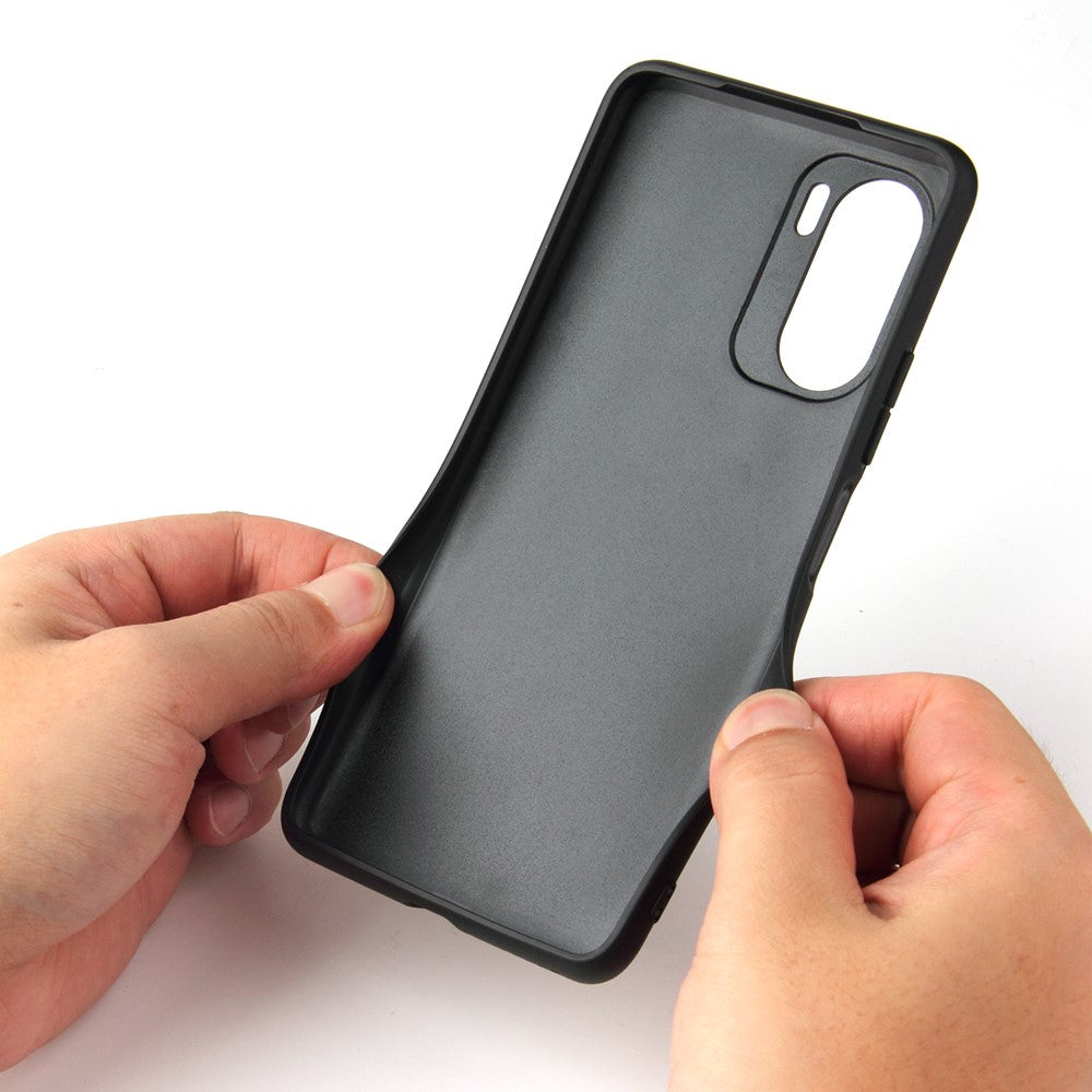 Textured PU Leather Coated PC + TPU Phone Case with Kickstand for Xiaomi Mi 11i / Poco F3 / Redmi K40 / K40 Pro / K40 Pro+