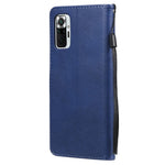 For Xiaomi Redmi Note 10 5G / Poco M3 Pro 5G Case Solid Color Leather Mobile Cover Wallet Stand with Strap