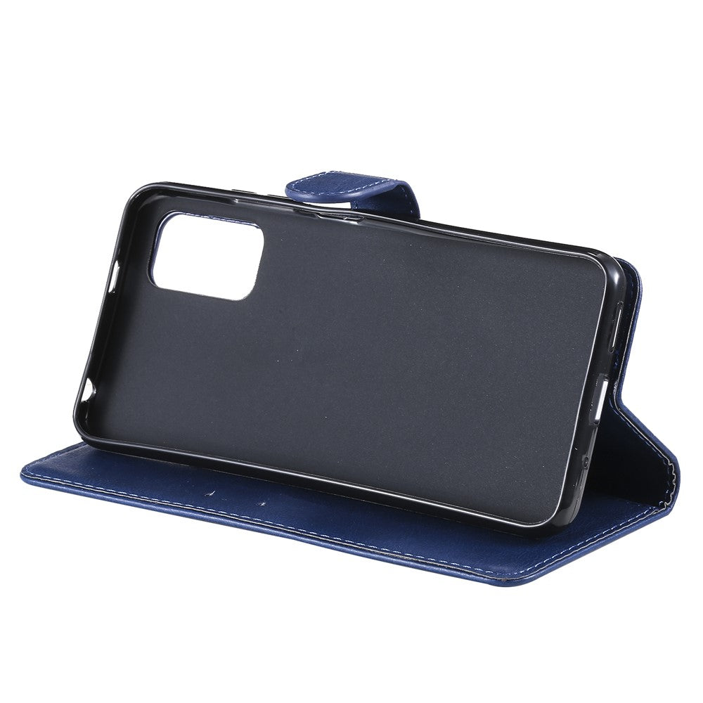 For Xiaomi Redmi Note 10 5G / Poco M3 Pro 5G Case Solid Color Leather Mobile Cover Wallet Stand with Strap