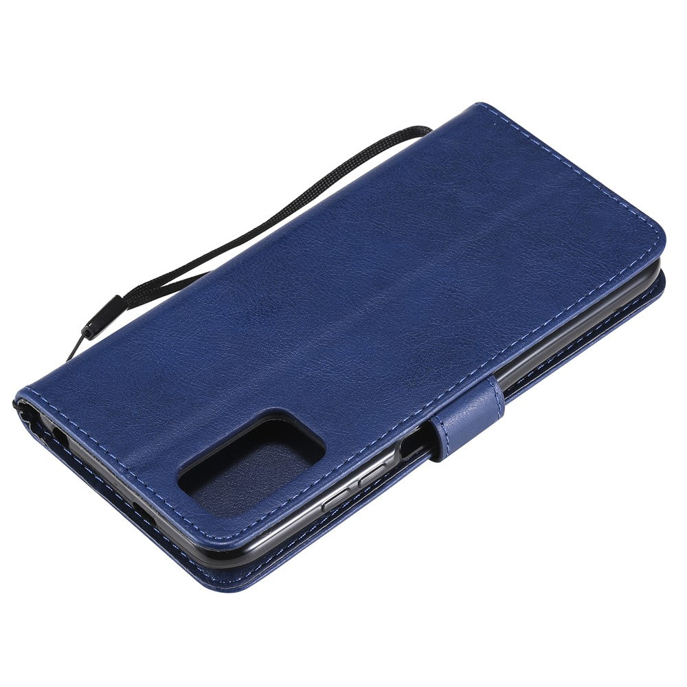 For Xiaomi Redmi Note 10 5G / Poco M3 Pro 5G Case Solid Color Leather Mobile Cover Wallet Stand with Strap
