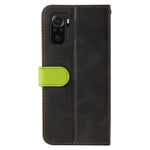 Fashion Color Splicing PU Leather Wallet Flip Protective Case Cover with Wrist Strap Magnetic Clasp for Xiaomi Redmi Note 10 5G / Note 10T 5G / Poco M3 Pro 5G / 4G