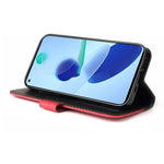Two-Color Stitching Business Style Magnetic Soft PU Shockproof Flip Cover Wallet with Strap for Xiaomi Mi 11