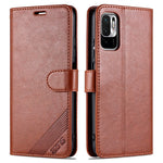 AZNS PU Leather Phone Wallet Stand Case Cover for Xiaomi Redmi Note 10 5G/Poco M3 Pro 4G/5G