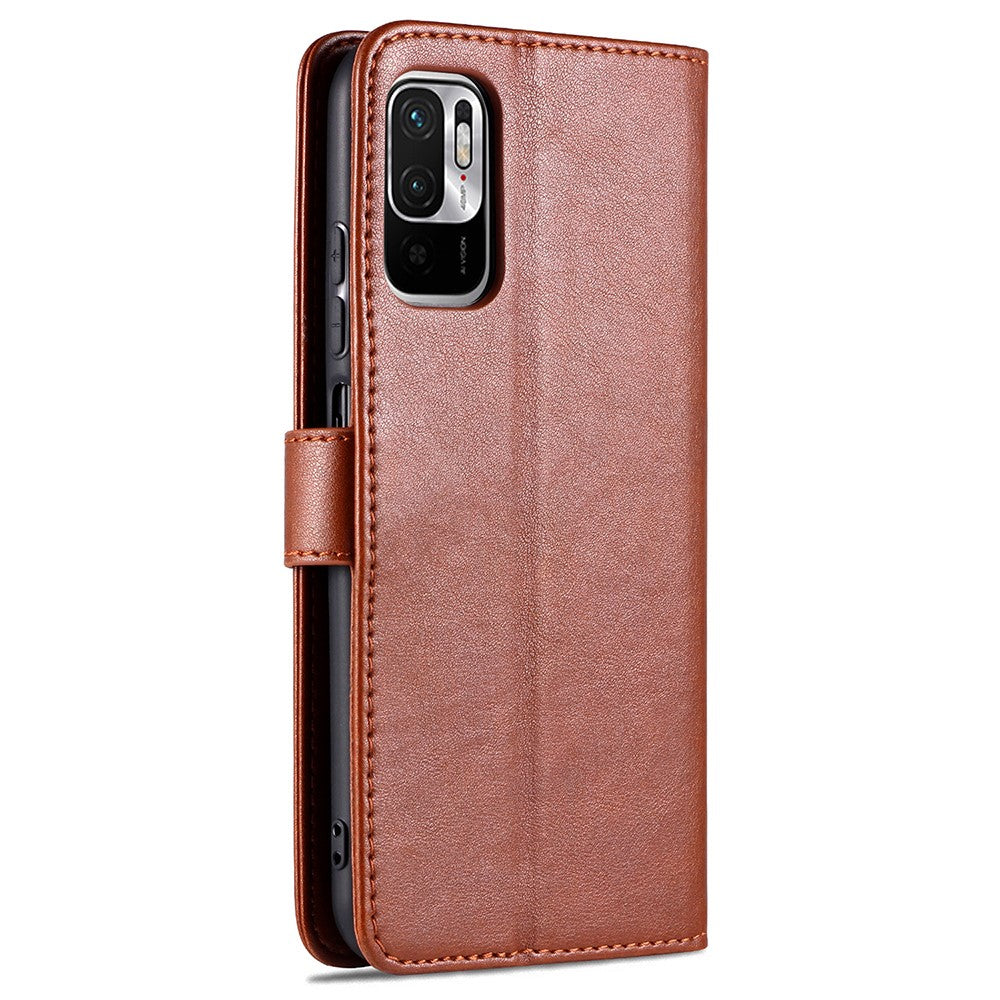 AZNS PU Leather Phone Wallet Stand Case Cover for Xiaomi Redmi Note 10 5G/Poco M3 Pro 4G/5G