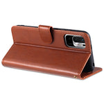 AZNS PU Leather Phone Wallet Stand Case Cover for Xiaomi Redmi Note 10 5G/Poco M3 Pro 4G/5G