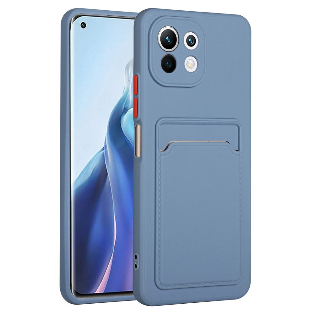 Soft TPU Phone Case Protective Cover with Card Slot for Xiaomi Mi 11 Lite 4G / 5G /11 Lite 5G NE