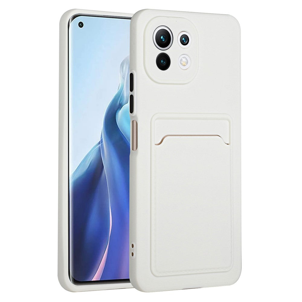Soft TPU Phone Case Protective Cover with Card Slot for Xiaomi Mi 11 Lite 4G / 5G /11 Lite 5G NE
