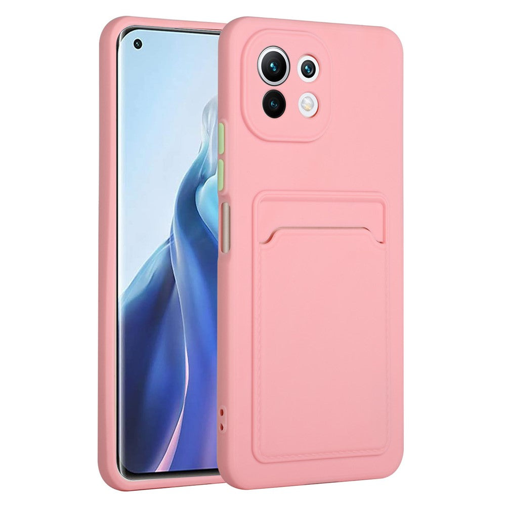 Soft TPU Phone Case Protective Cover with Card Slot for Xiaomi Mi 11 Lite 4G / 5G /11 Lite 5G NE
