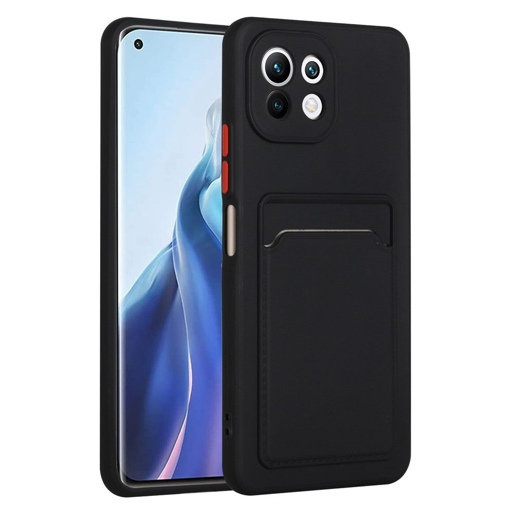 Soft TPU Phone Case Protective Cover with Card Slot for Xiaomi Mi 11 Lite 4G / 5G /11 Lite 5G NE
