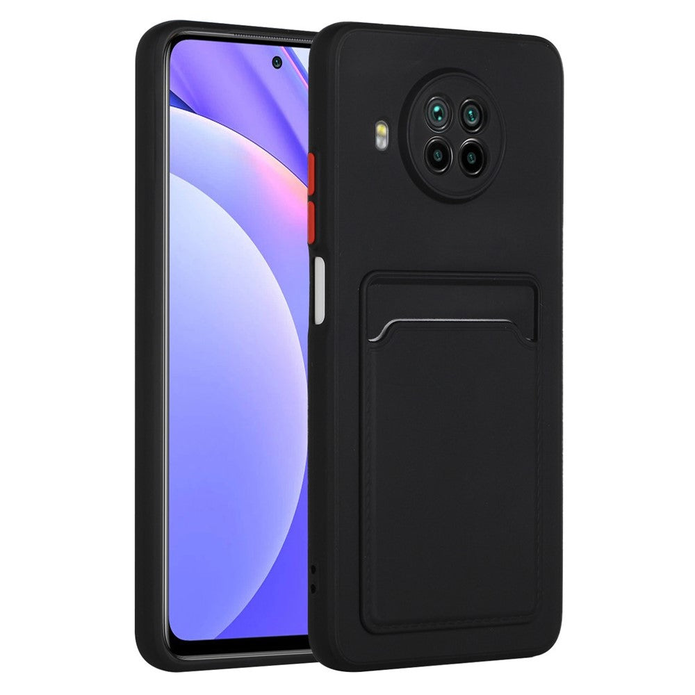 Card Slot Design Flexible TPU Phone Case Shell for Xiaomi Mi 10T Lite 5G / Redmi Note 9 Pro 5G / Mi 10i 5G