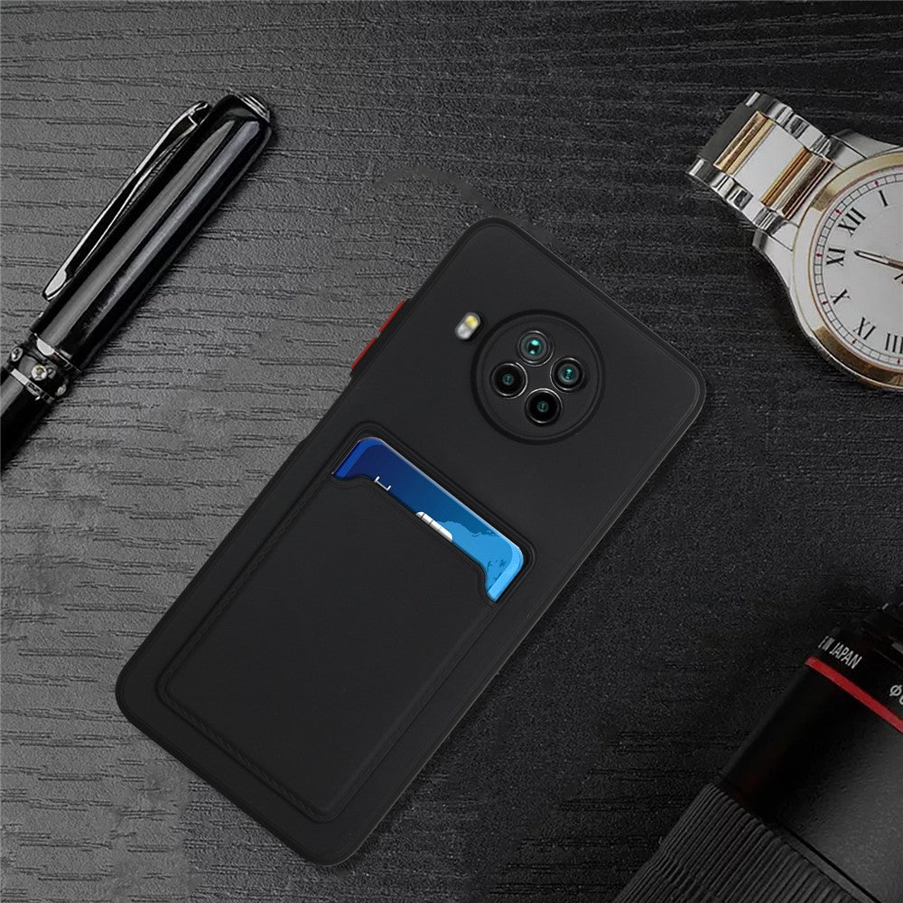 Card Slot Design Flexible TPU Phone Case Shell for Xiaomi Mi 10T Lite 5G / Redmi Note 9 Pro 5G / Mi 10i 5G