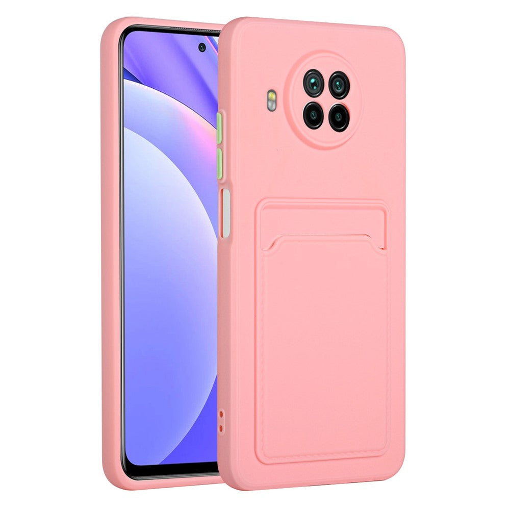 Card Slot Design Flexible TPU Phone Case Shell for Xiaomi Mi 10T Lite 5G / Redmi Note 9 Pro 5G / Mi 10i 5G