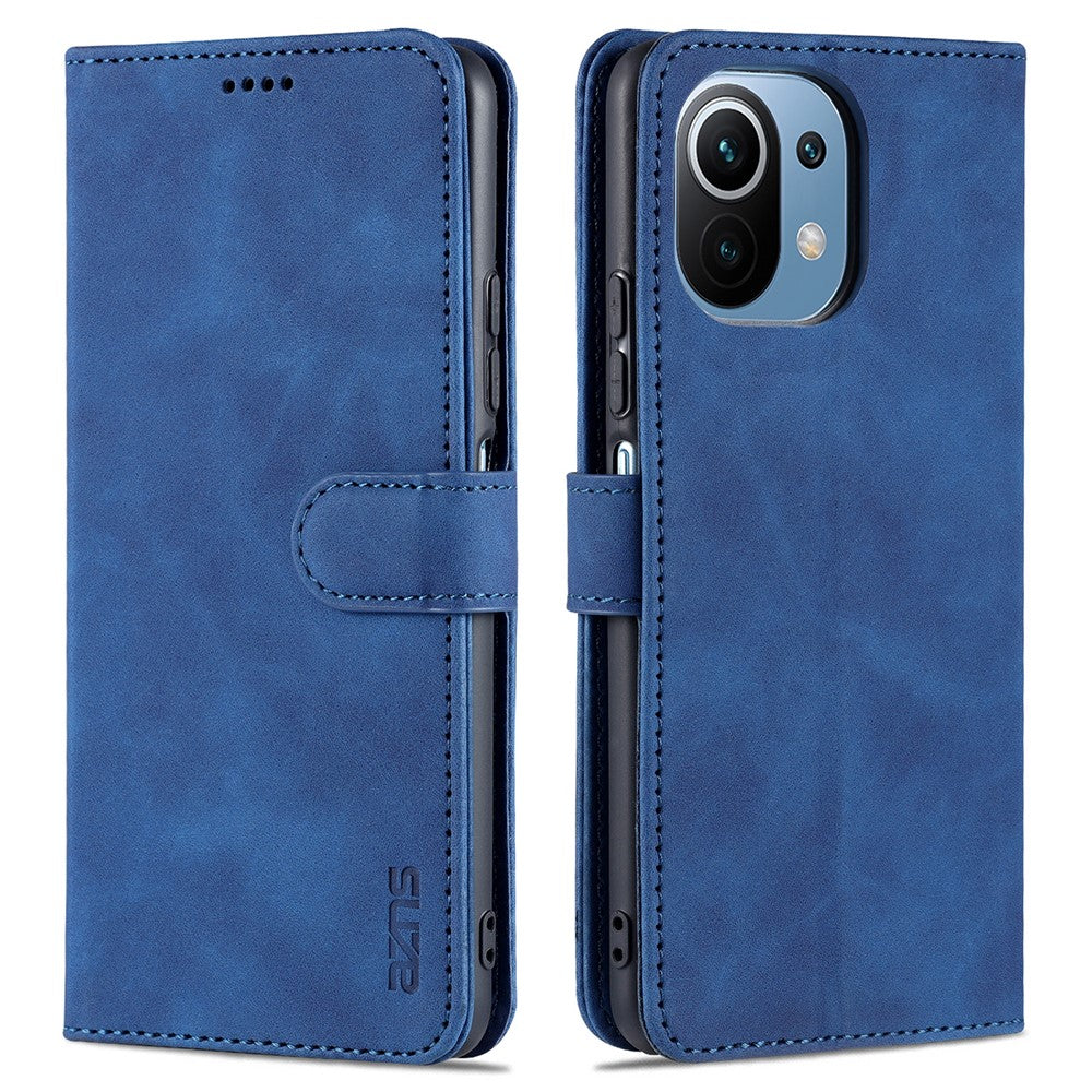 AZNS Wallet Leather Magnetic Closure Folio Flip Stand Case Cover for Xiaomi Mi 11 Lite 4G / 5G /11 Lite 5G NE