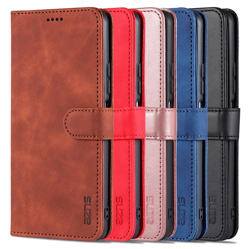 AZNS Wallet Leather Magnetic Closure Folio Flip Stand Case Cover for Xiaomi Mi 11 Lite 4G / 5G /11 Lite 5G NE