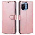 AZNS Wallet Leather Magnetic Closure Folio Flip Stand Case Cover for Xiaomi Mi 11 Lite 4G / 5G /11 Lite 5G NE