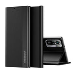 PU Leather Coated PC Phone Case Shell with Stand for Xiaomi Redmi Note 10S / Poco M5s 4G / Note 10 4G