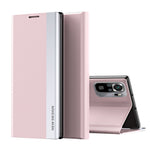 PU Leather Coated PC Phone Case Shell with Stand for Xiaomi Redmi Note 10S / Poco M5s 4G / Note 10 4G
