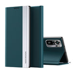 PU Leather Coated PC Phone Case Shell with Stand for Xiaomi Redmi Note 10S / Poco M5s 4G / Note 10 4G