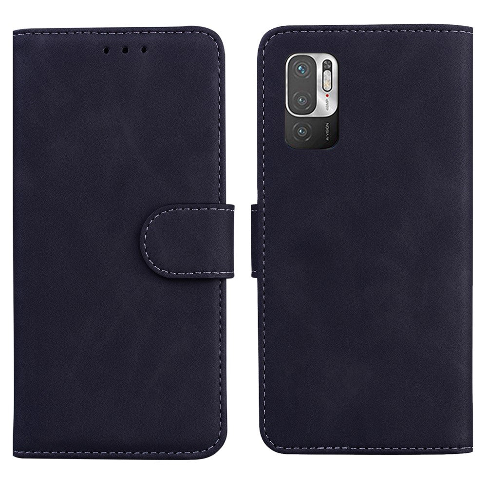 Solid Color Wallet Stand Leather Case for Xiaomi Poco M3 Pro 4G / 5G / Redmi Note 10 5G