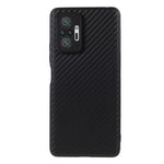 All-round Protective Carbon Fiber Texture TPU Shell for Xiaomi Redmi Note 10 Pro 4G (Global)/Note 10 Pro 4G (India)/Note 10 Pro Max