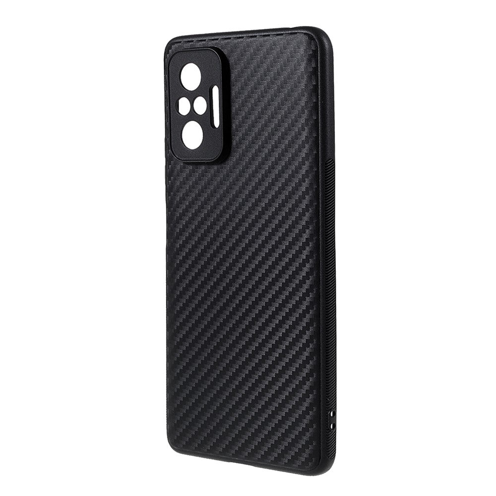 All-round Protective Carbon Fiber Texture TPU Shell for Xiaomi Redmi Note 10 Pro 4G (Global)/Note 10 Pro 4G (India)/Note 10 Pro Max