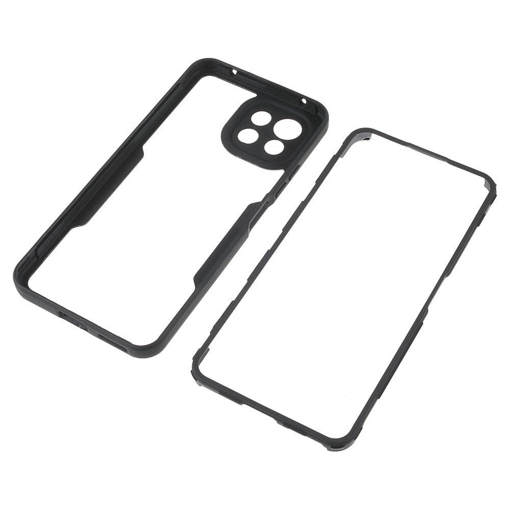 Aftageligt 2-i-1-cover med fuld beskyttelse i TPU + PET-film + akrylhybrid til Xiaomi Mi 11 Lite 4G / 5G / 11 Lite 5G NE