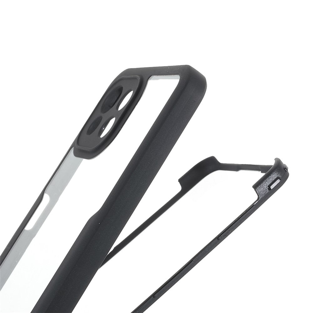 Aftageligt 2-i-1-cover med fuld beskyttelse i TPU + PET-film + akrylhybrid til Xiaomi Mi 11 Lite 4G / 5G / 11 Lite 5G NE