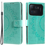 Imprinted Mandala Pattern PU Leather Wallet Stand Case with Strap for Xiaomi Mi 11 Ultra